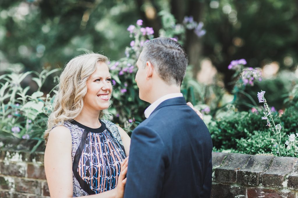 garden engagement session with M Harris Studios