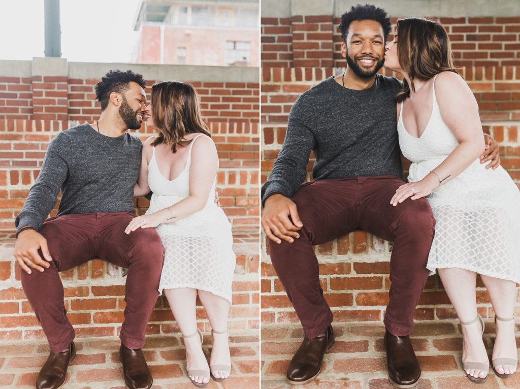cozy rainy day engagement session with M Harris Studios