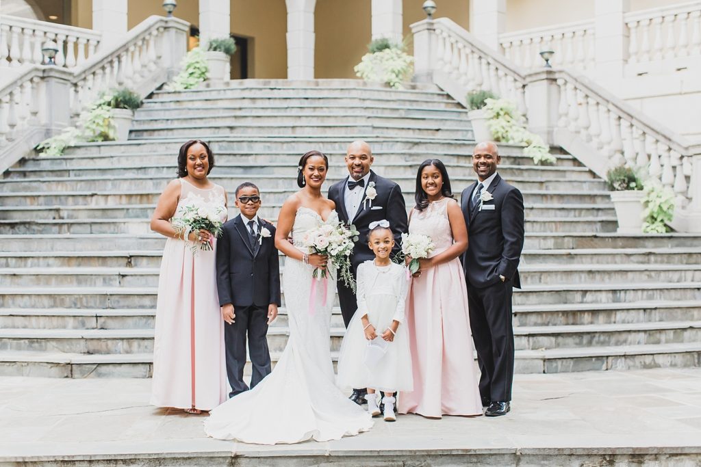 bridal party at Airlie wedding photographed by M Harris Studios