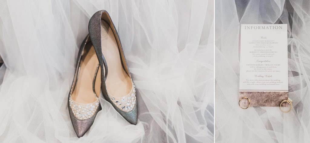 bridal details for Inn at the Old Silk Mill wedding photographed by M Harris Studios