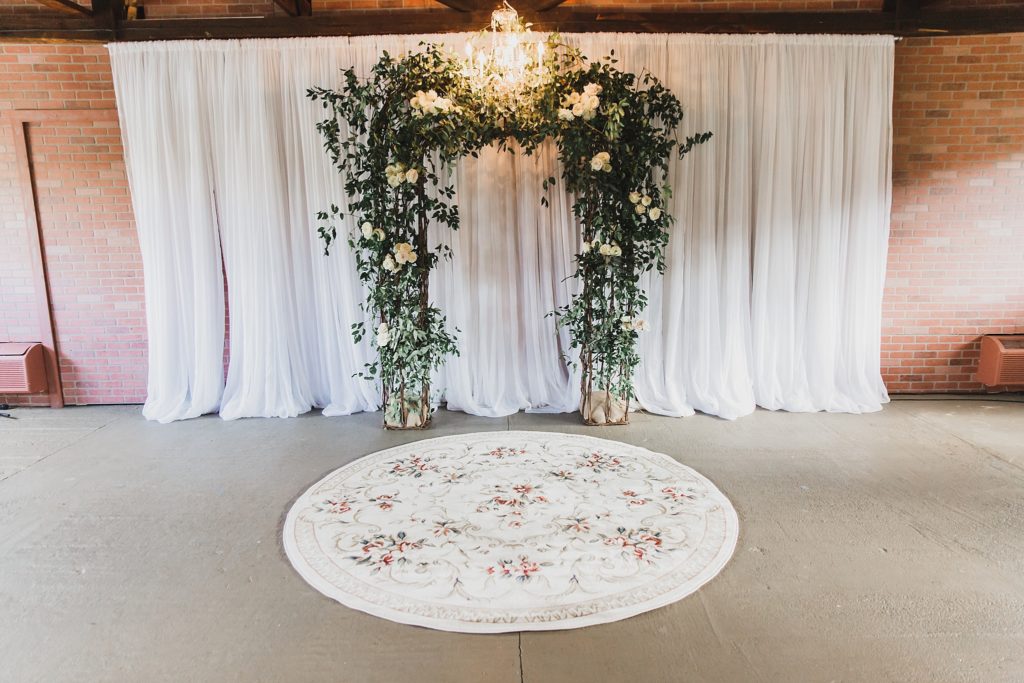 ceremony details Inn at the Old Silk Mill wedding photographed by M Harris Studios