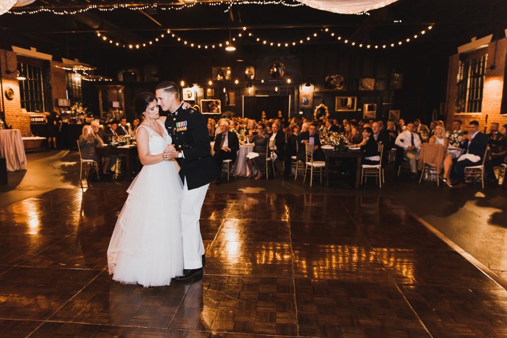 dancing at Inn at the Old Silk Mill wedding photographed by M Harris Studios