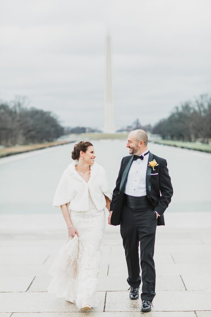 Washington DC wedding portraits photographed by destination wedding photographer M Harris Studios