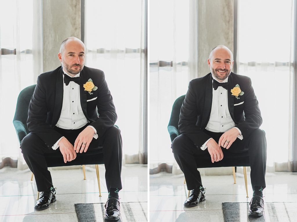 destination wedding photographer M Harris Studios captures groom portraits