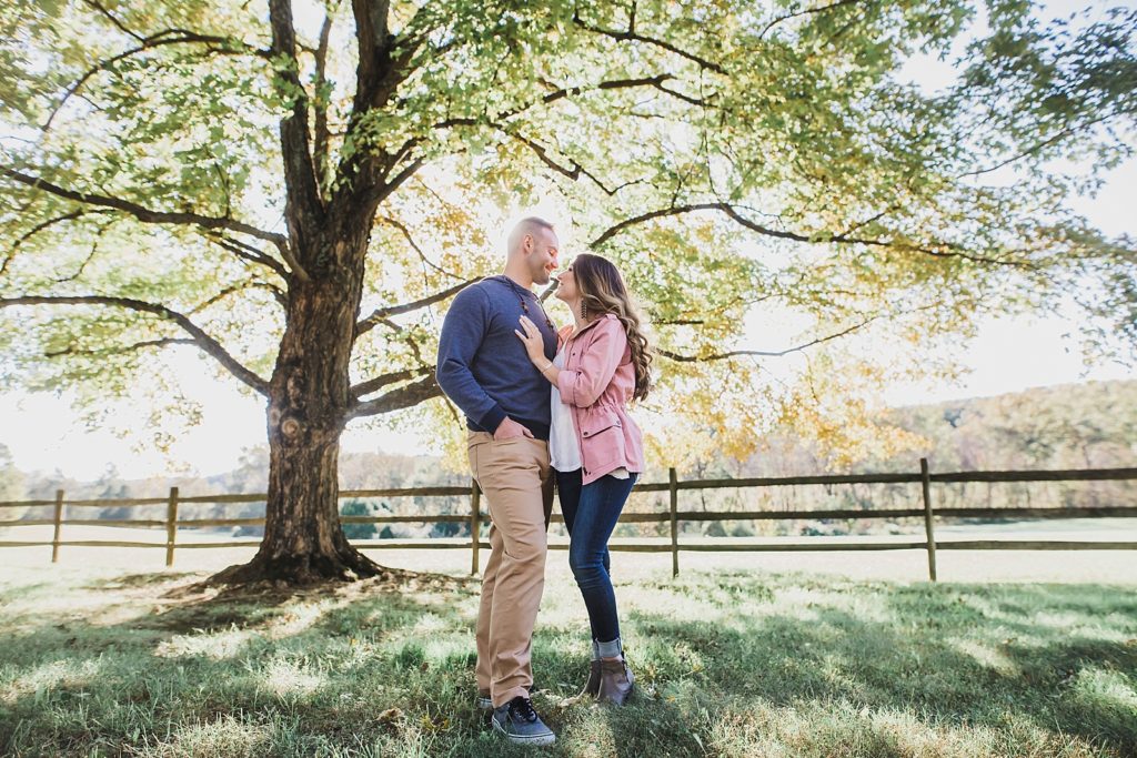 Fall Oatlands Manor engagement session with M Harris Studios