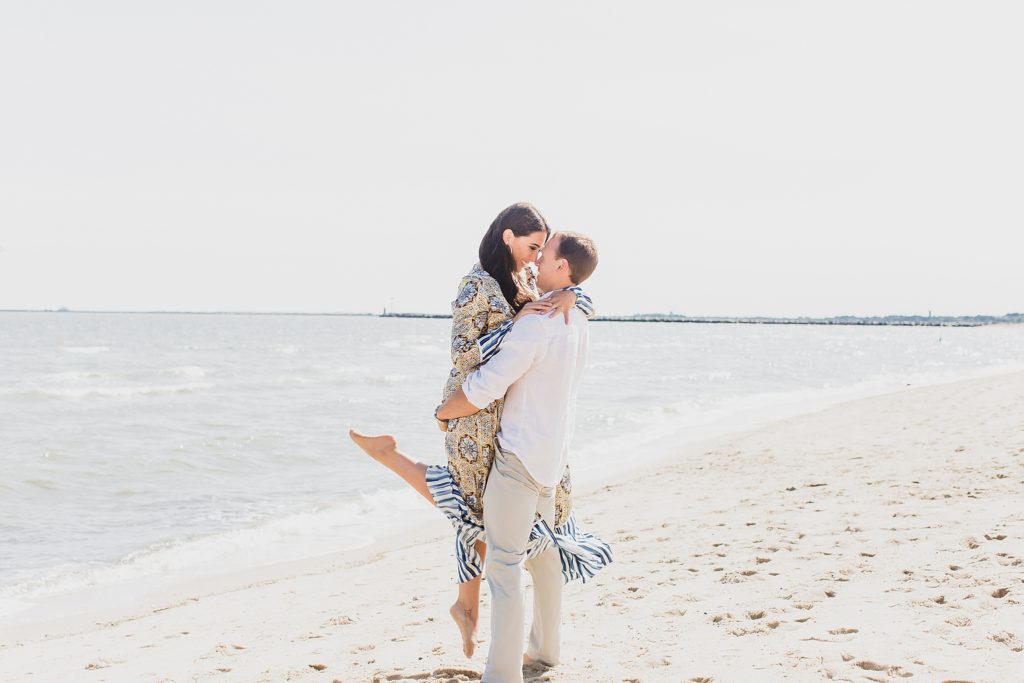 beach engagement session by M Harris Studios