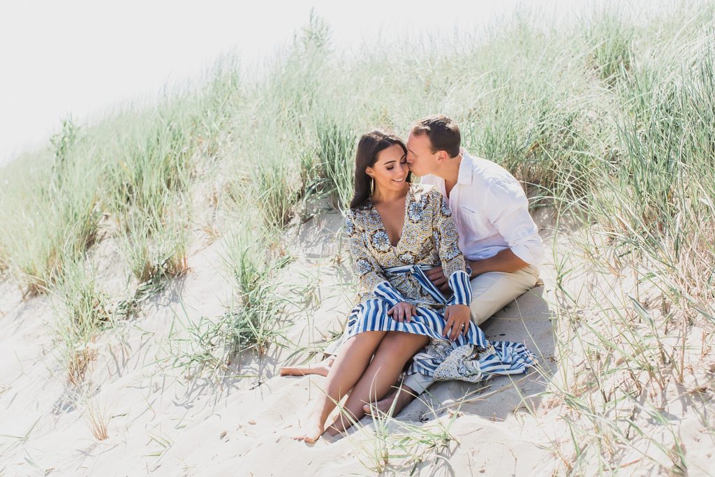 engagement session on the beach by M Harris Studios