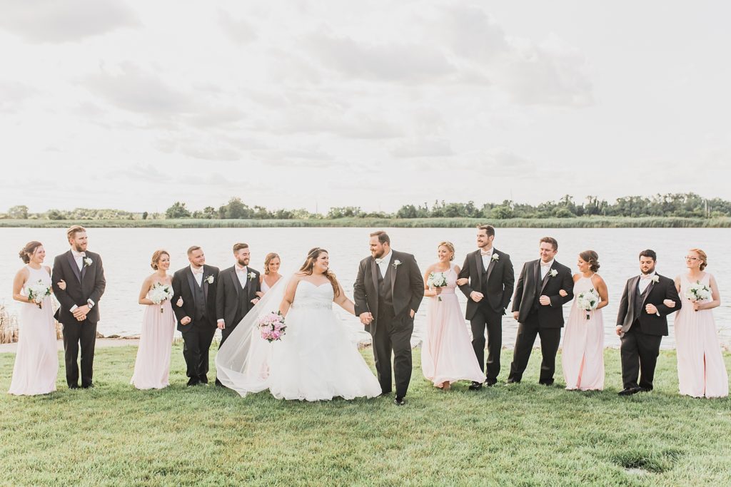 wedding party photographed by M Harris Studios