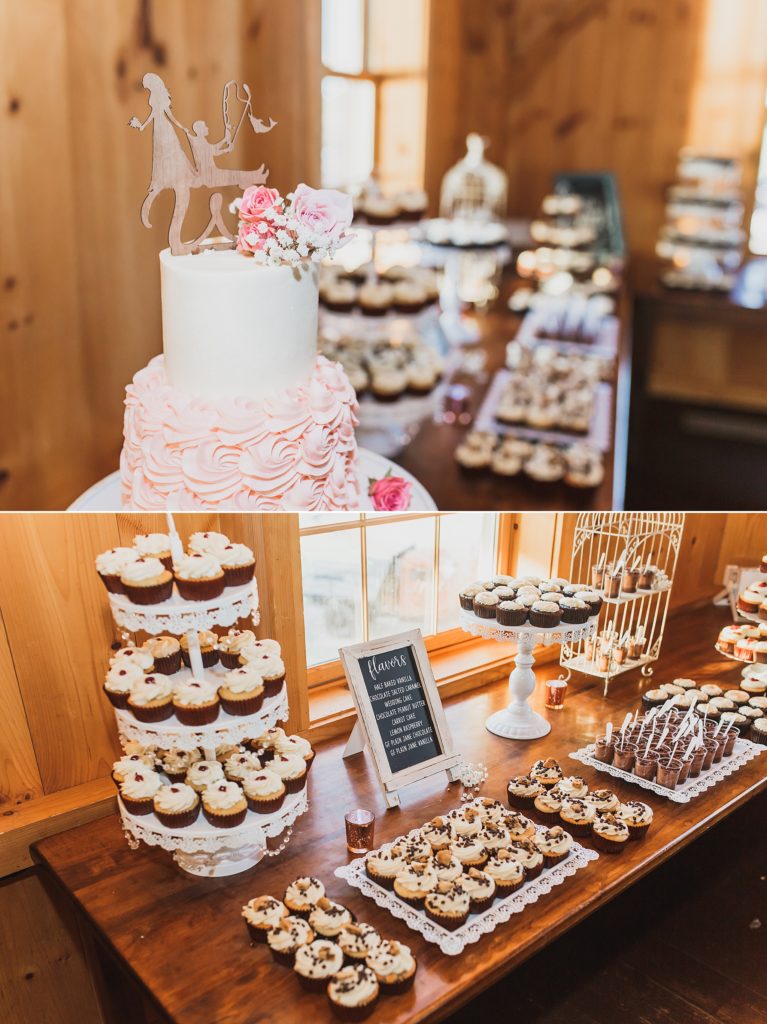 wedding reception dessert details photographed by M Harris Studios