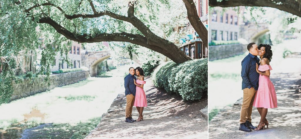 Georgetown canal engagement session with M Harris Studios