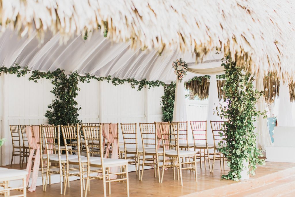 ceremony inspiration for beach wedding photographed by M Harris Studios