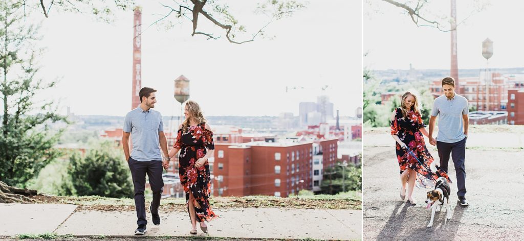 engagement portraits in Shockoe Bottom with M Harris Studios
