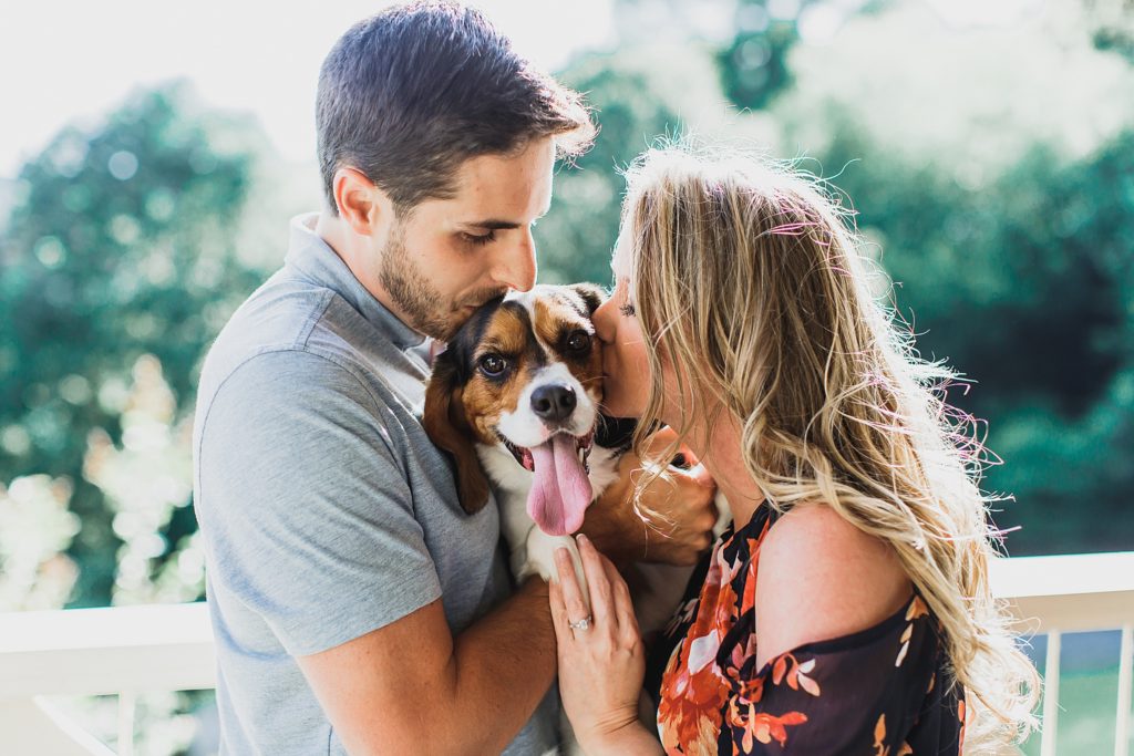 tips for bringing your dog to your engagement session with M Harris Studios