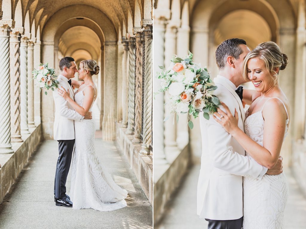 wedding portraits at St. Francis Hall in DC with M Harris Studios