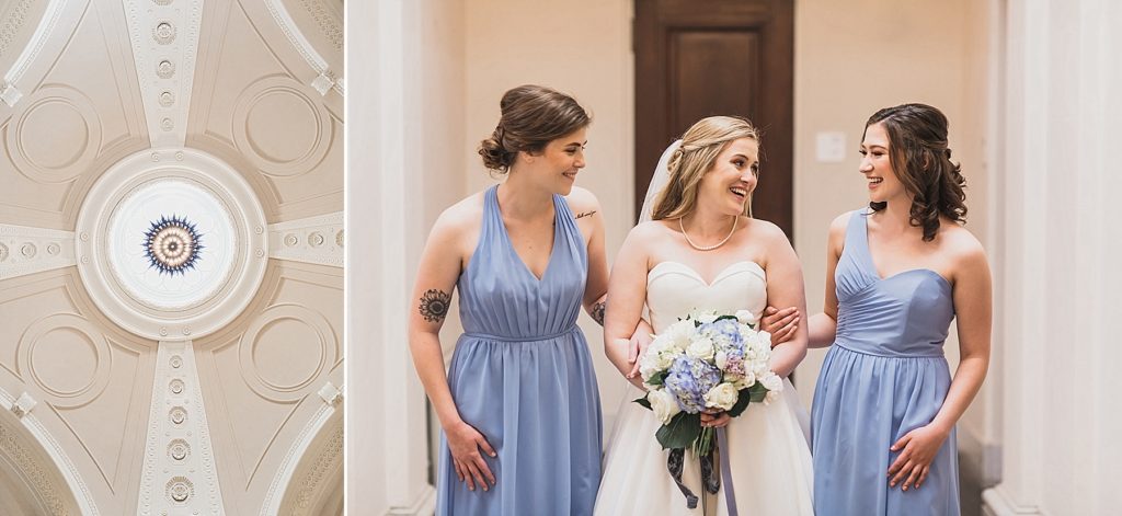 bridesmaid portraits by M Harris Studios in Carnegie Institution for Science 