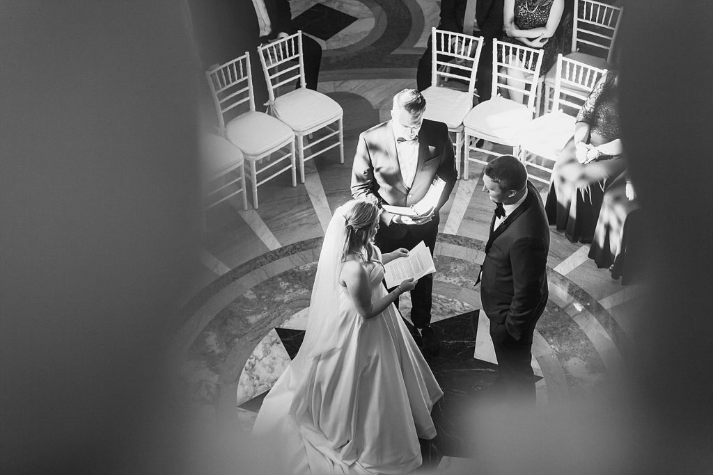 wedding ceremony in DC photographed by M Harris Studios