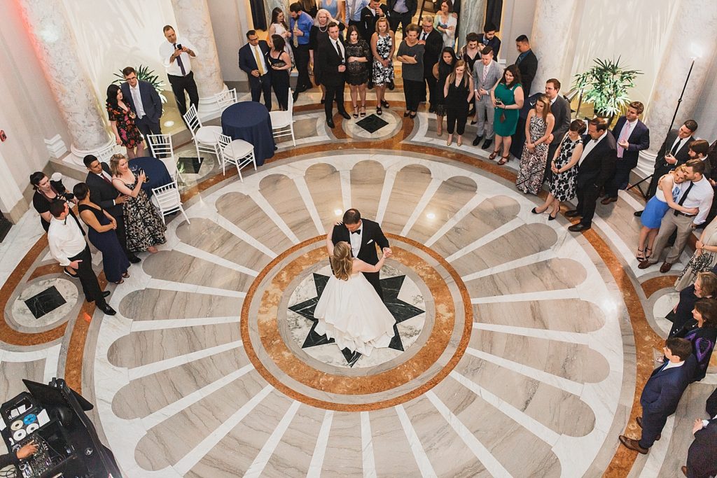 wedding dances at Carnegie Institution for science photographed by M Harris Studios
